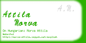 attila morva business card